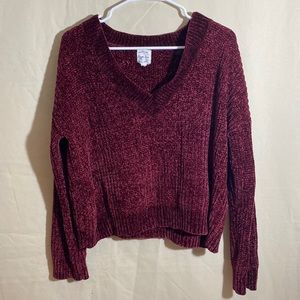 Burgundy Junior’s Hippie Rose Sweater